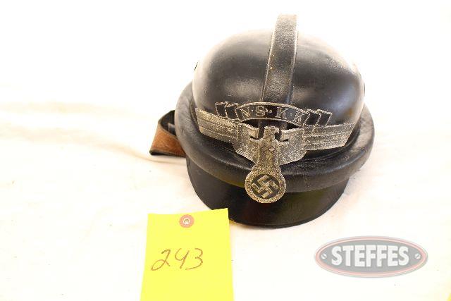German Nazi NSKK motorcycle police crash helmet w-characteristic eagle_1.jpg